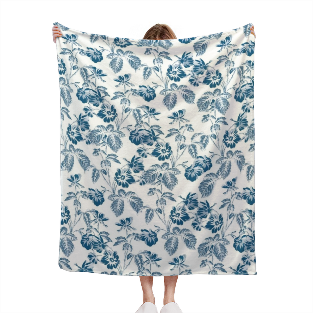 Eclectic Design Rustic Orchard Warm Coral Cozy Flannel Bed Blanket