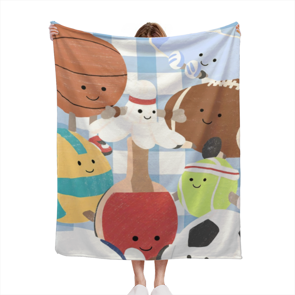 Seaside Sonnet Inspired Cozy Flannel Bed Blanket ¨C Pastel Multicolor Palette