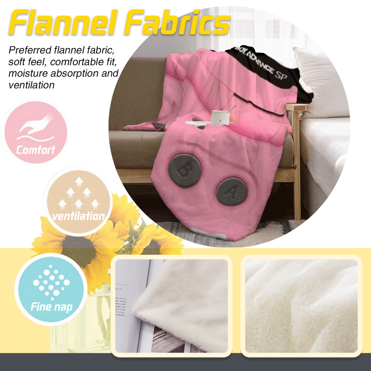 Aurora Treasure Inspired Cozy Flannel Bed Blanket ¨C Earthy Neutral Palette