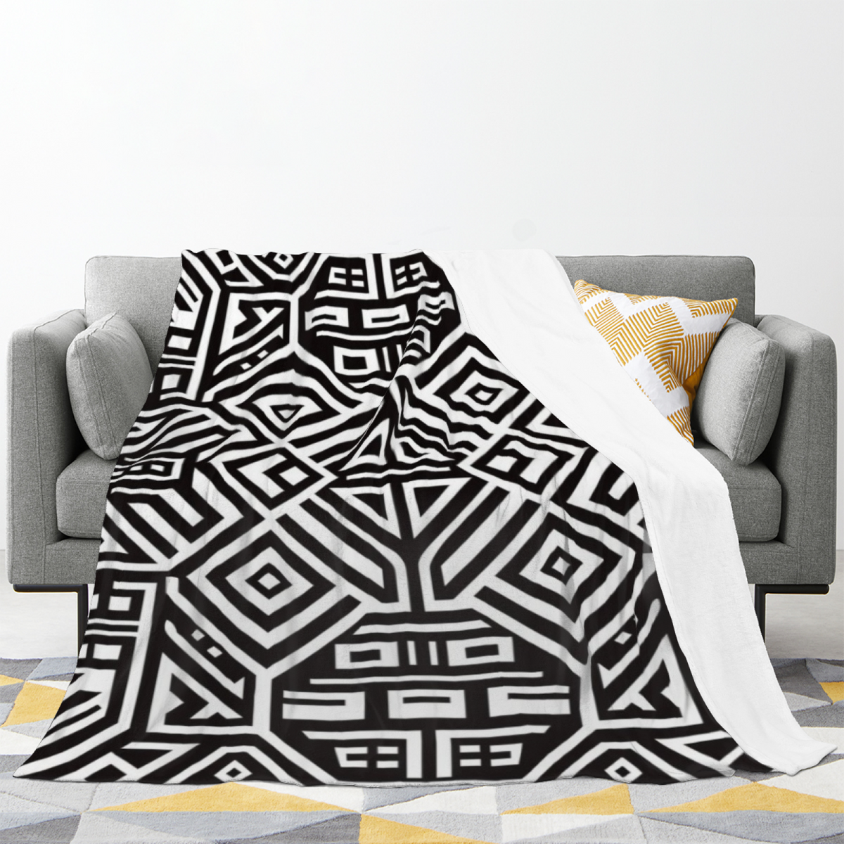 Soft Minimalist Plush Flannel Throw ¨C Hazy Galaxy Collection