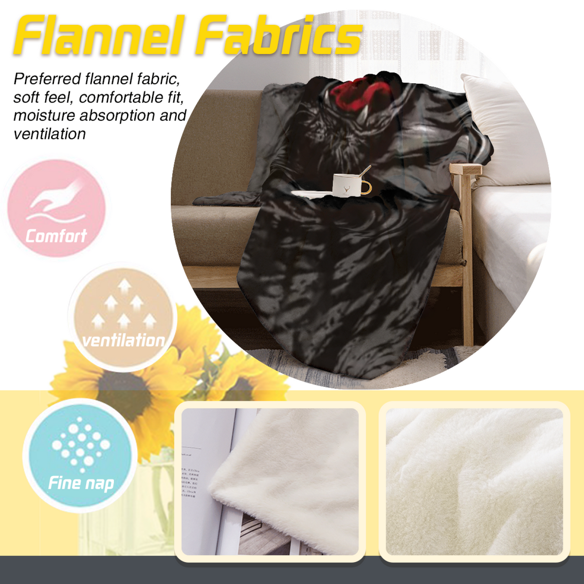 Marigold Sanctuary Lightweight Flannel Throw in Dusty Lilac