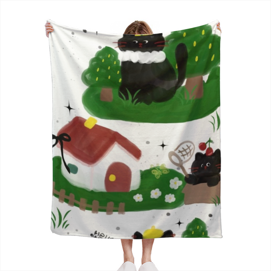 Eclectic Design Oceanic Vista Soft Neutral Flannel Sofa Throw