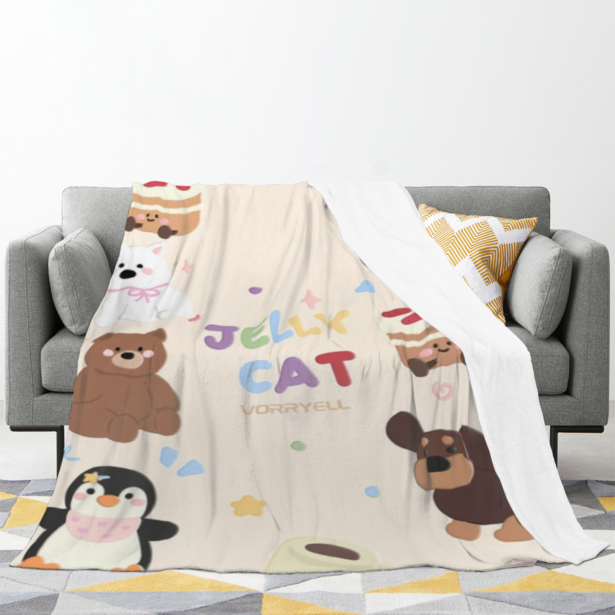 Soft Minimalist All-Season Flannel Blanket ¨C Desert Treasure Collection