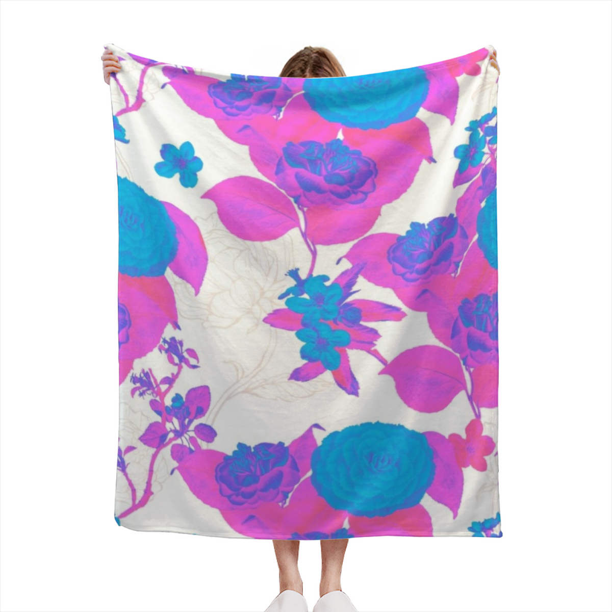 Pastel Multicolor Riverstone Picnic Lightweight Flannel Throw ¨C Contemporary Pattern