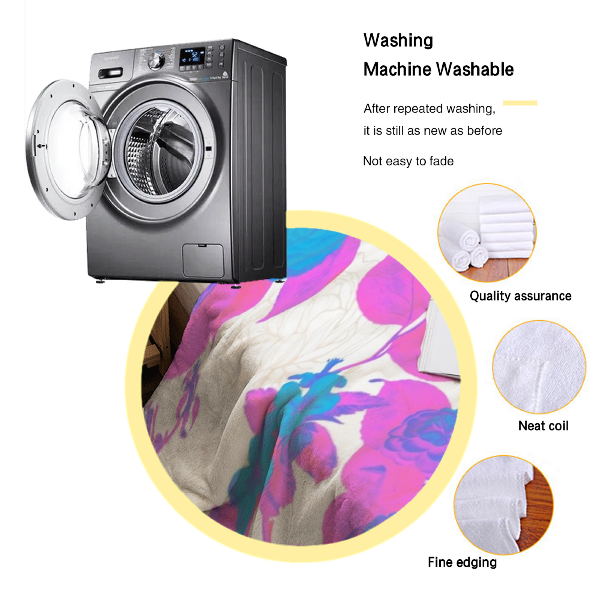 Pastel Multicolor Riverstone Picnic Lightweight Flannel Throw ¨C Contemporary Pattern