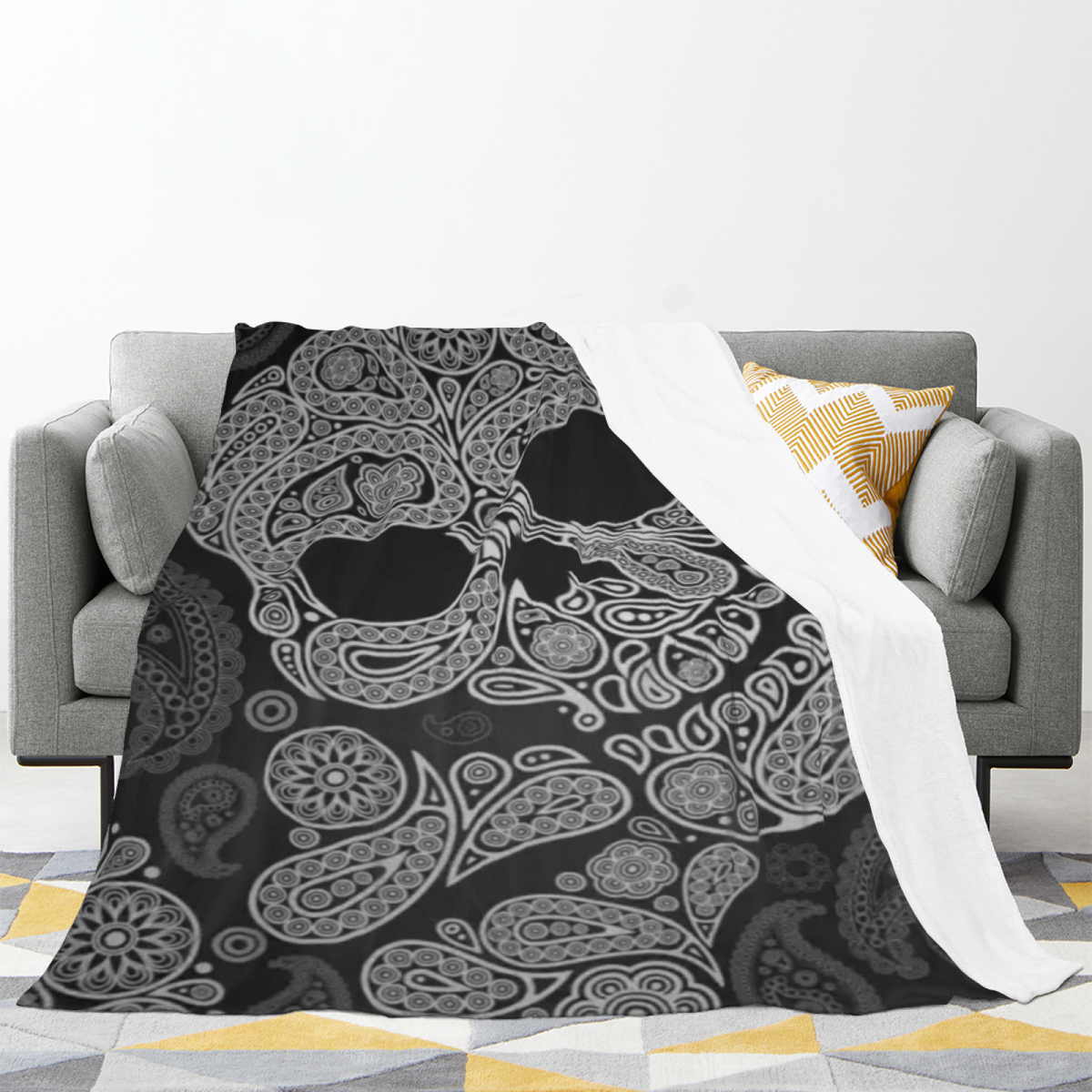 Pastel Multicolor Whimsical Decor Plush Flannel Throw ¨C Lagoon Rhapsody Edition