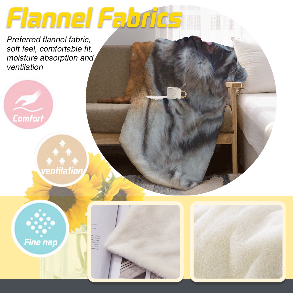 Soft Neutral Lagoon Haven Decorative Flannel Blanket