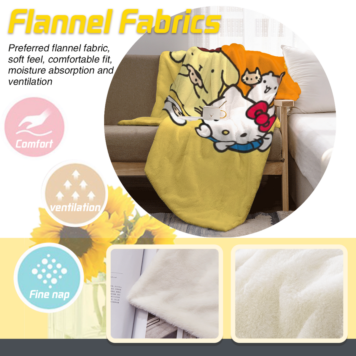 Burnished Mosaic Lightweight Flannel Throw in Rich Multicolor