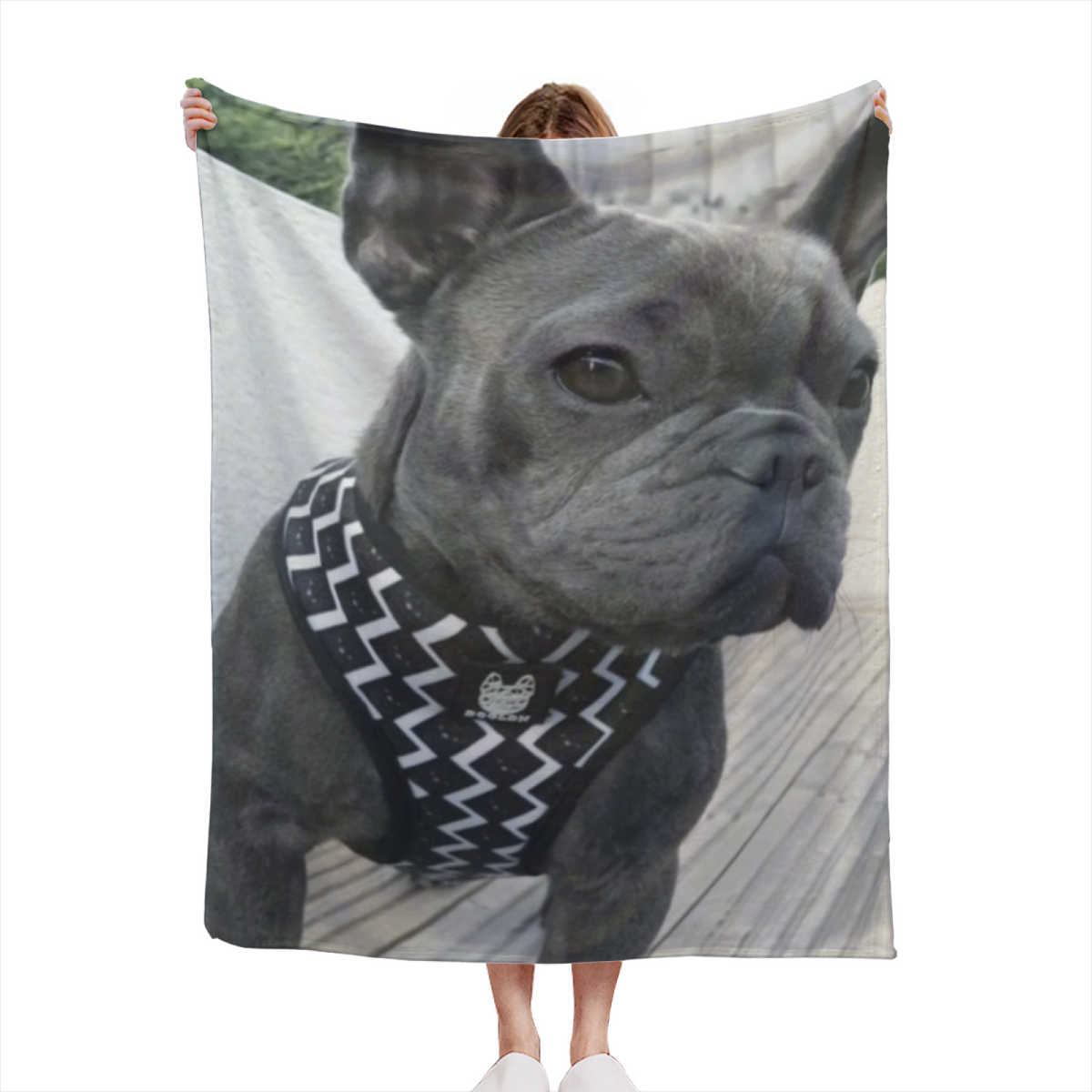 Moonlit Rhythm Bohemian Pattern Plush Flannel Throw