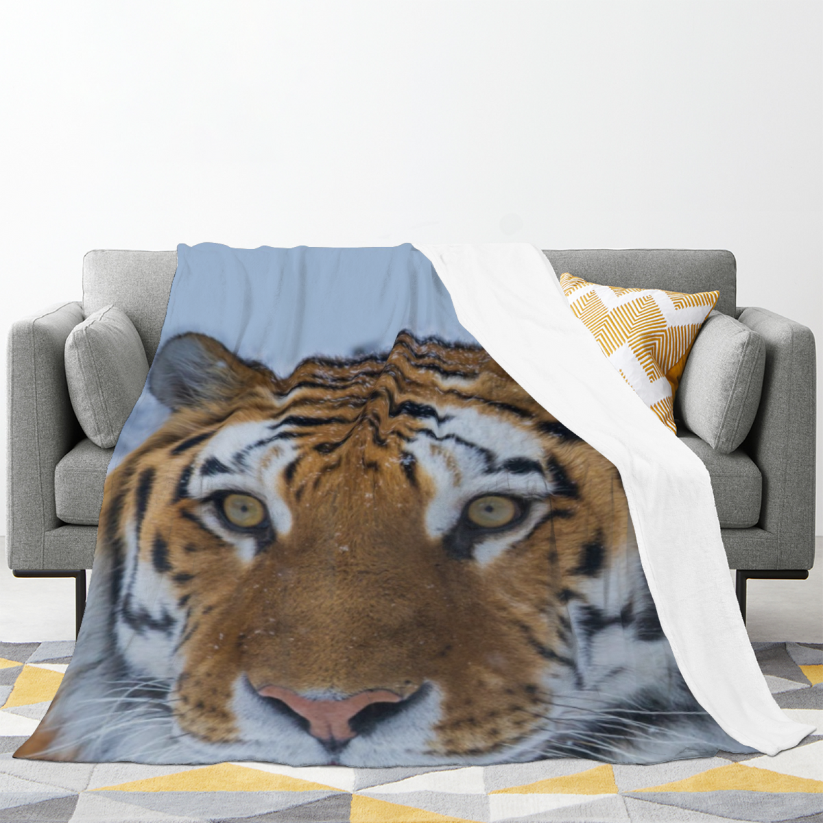 Cozy Soft Neutral Dawn Glow All-Season Flannel Blanket