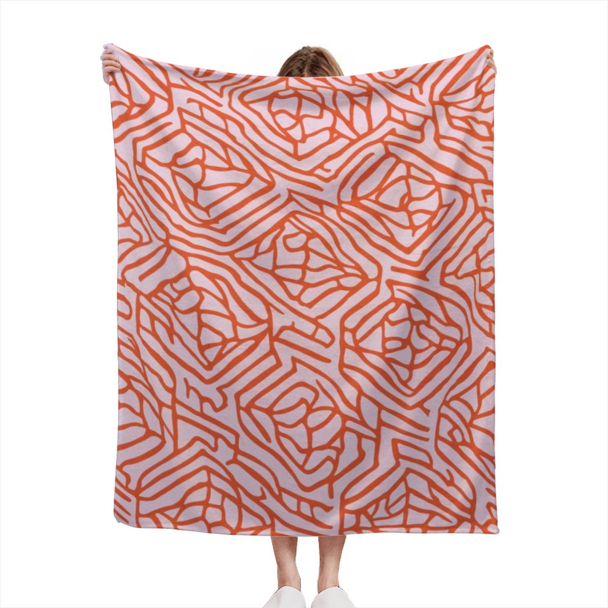 Pastel Multicolor Whimsical Decor All-Season Flannel Blanket ¨C Electric Thicket Edition
