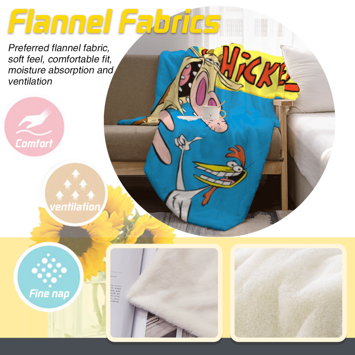 Copper Daydream Home Accent Soft Flannel Blanket ¨C Rich Multicolor