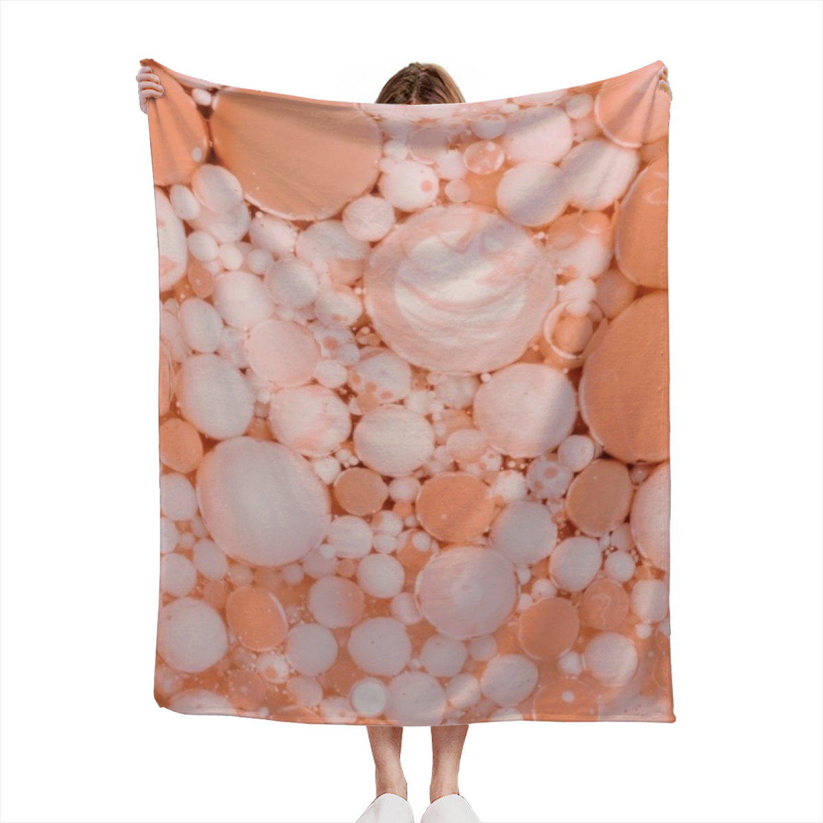 Blush Echo Bohemian Pattern All-Season Flannel Blanket