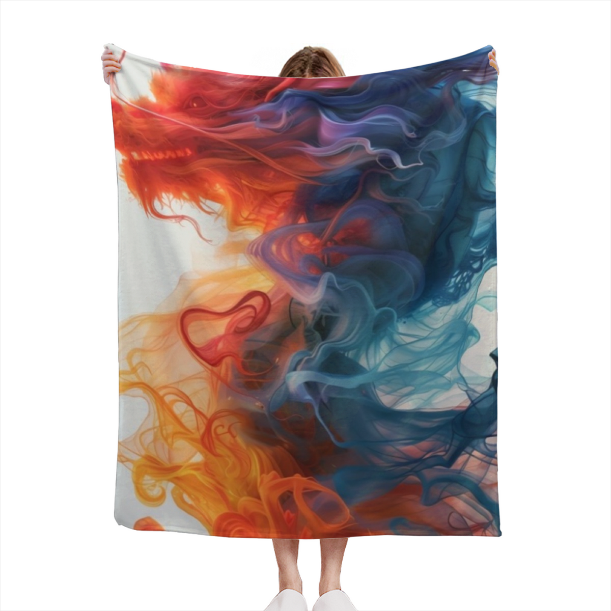 Soft Neutral Whimsical Decor All-Season Flannel Blanket ¨C Dewdrop Galaxy Edition