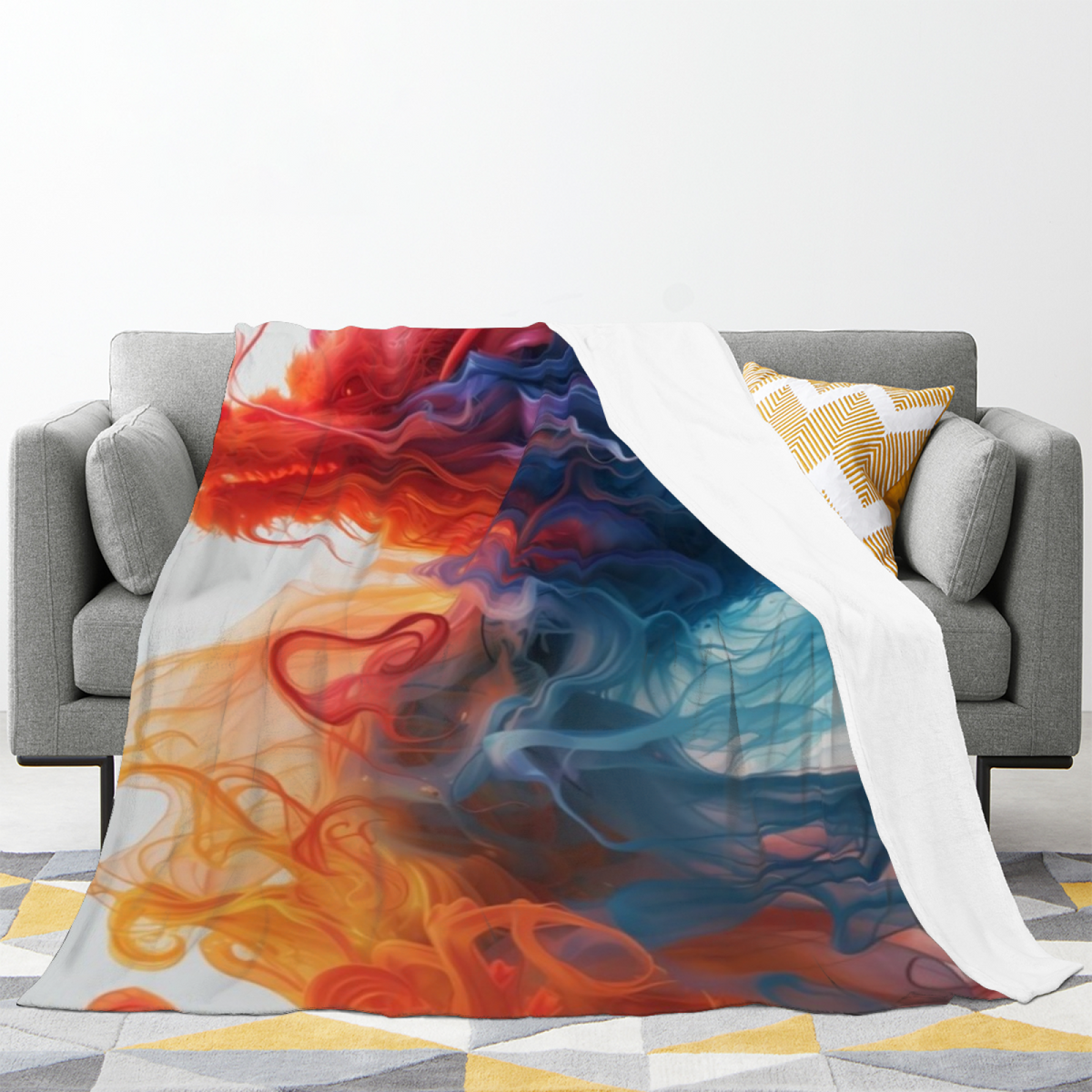 Soft Neutral Whimsical Decor All-Season Flannel Blanket ¨C Dewdrop Galaxy Edition