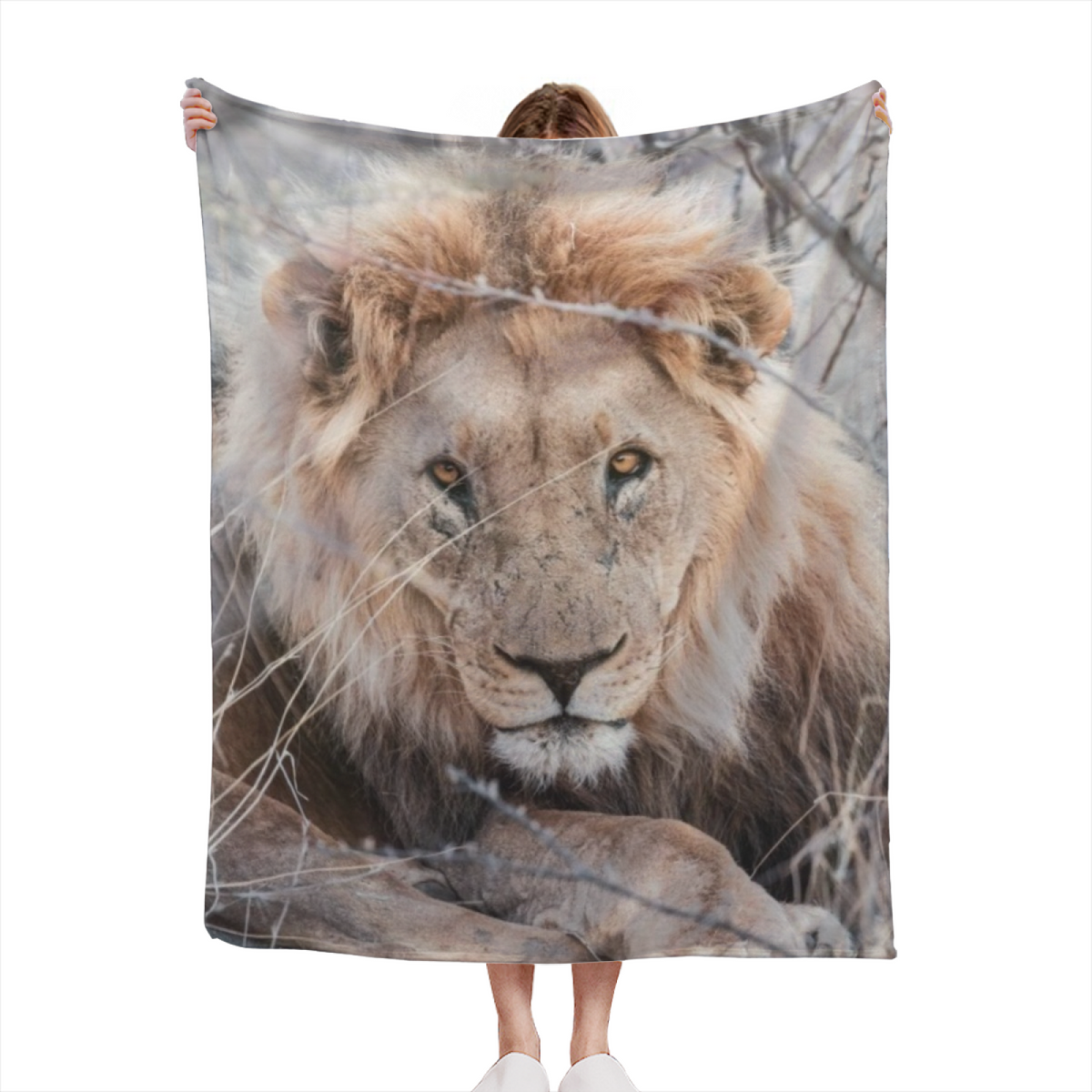 Eclectic Design Enchanted Wander Warm Coral Cozy Flannel Bed Blanket