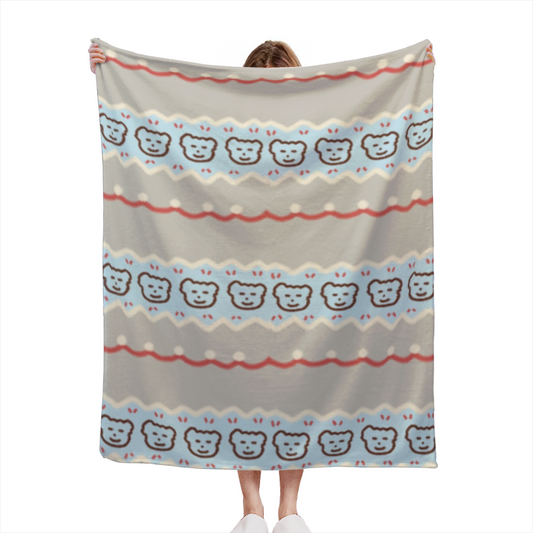 Soft Neutral Aurora Lantern Soft Flannel Blanket ¨C Contemporary Pattern