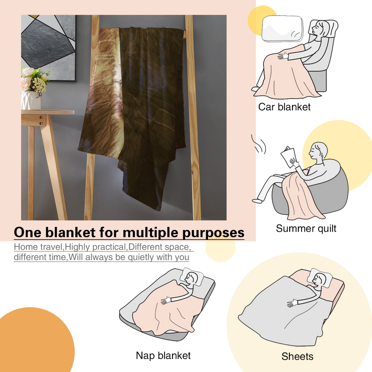Flannel Throw Blanket with Dewdrop Breeze Cozy Cottage Artwork