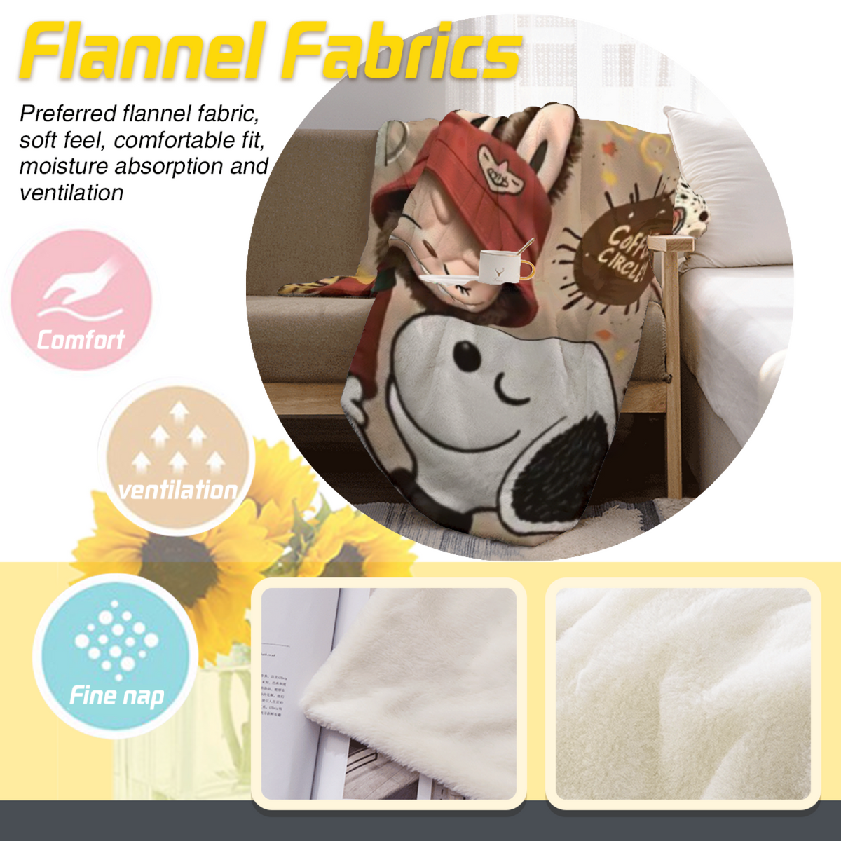 Heather Nectar Lightweight Flannel Throw in Dusty Lilac
