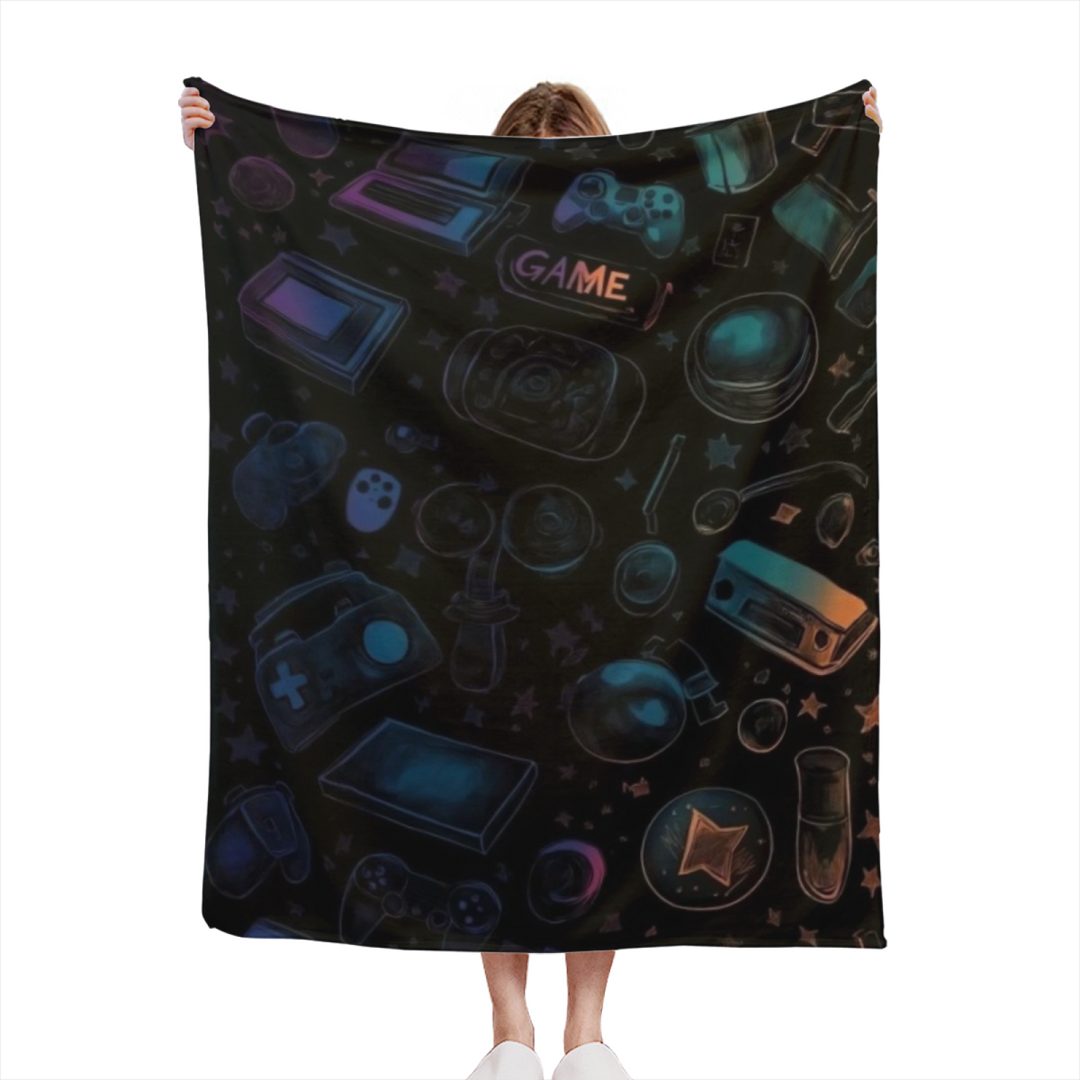 Enchanted Wonder Soft Neutral Modern Art Decorative Flannel Blanket