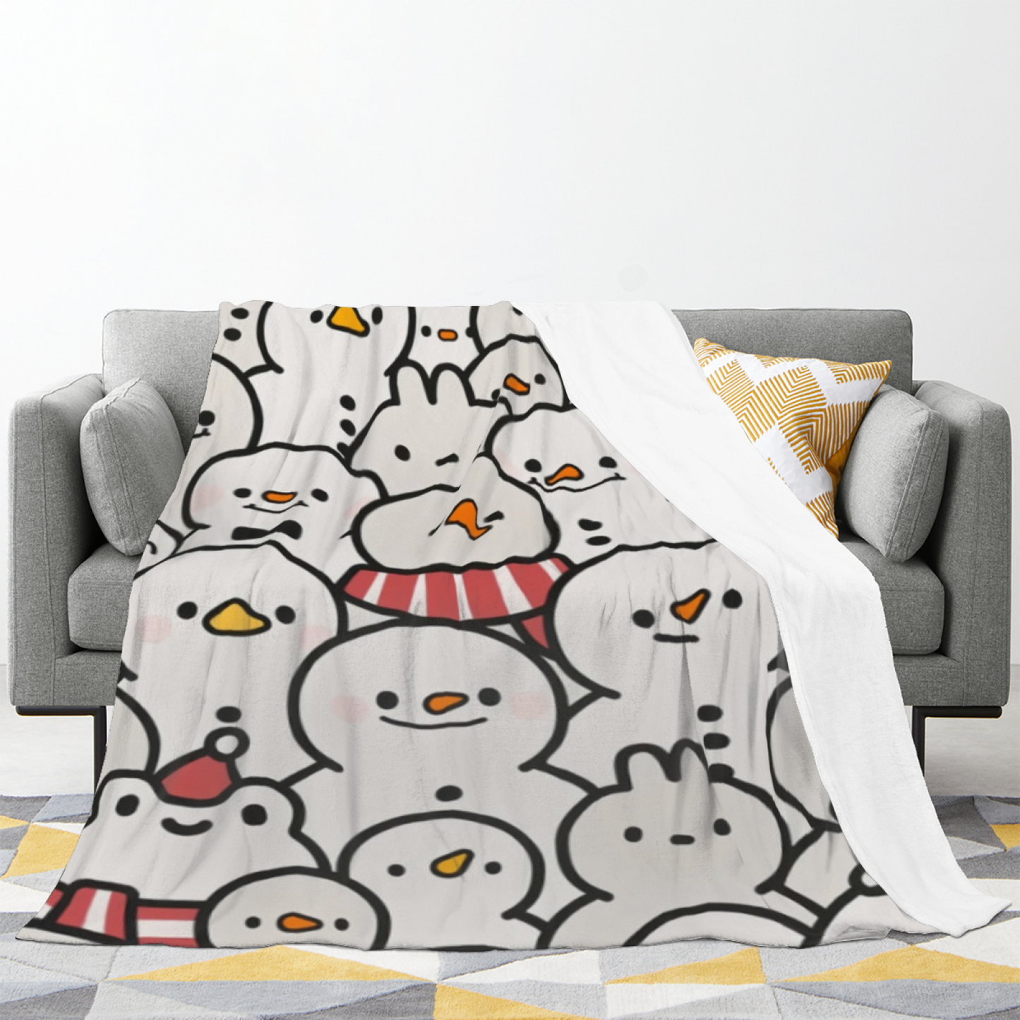 Contemporary Abstract Throw Blanket ¨C Stylish Decorative Graphic Blanket