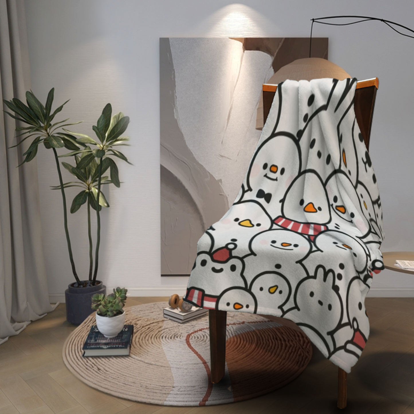 Contemporary Abstract Throw Blanket ¨C Stylish Decorative Graphic Blanket