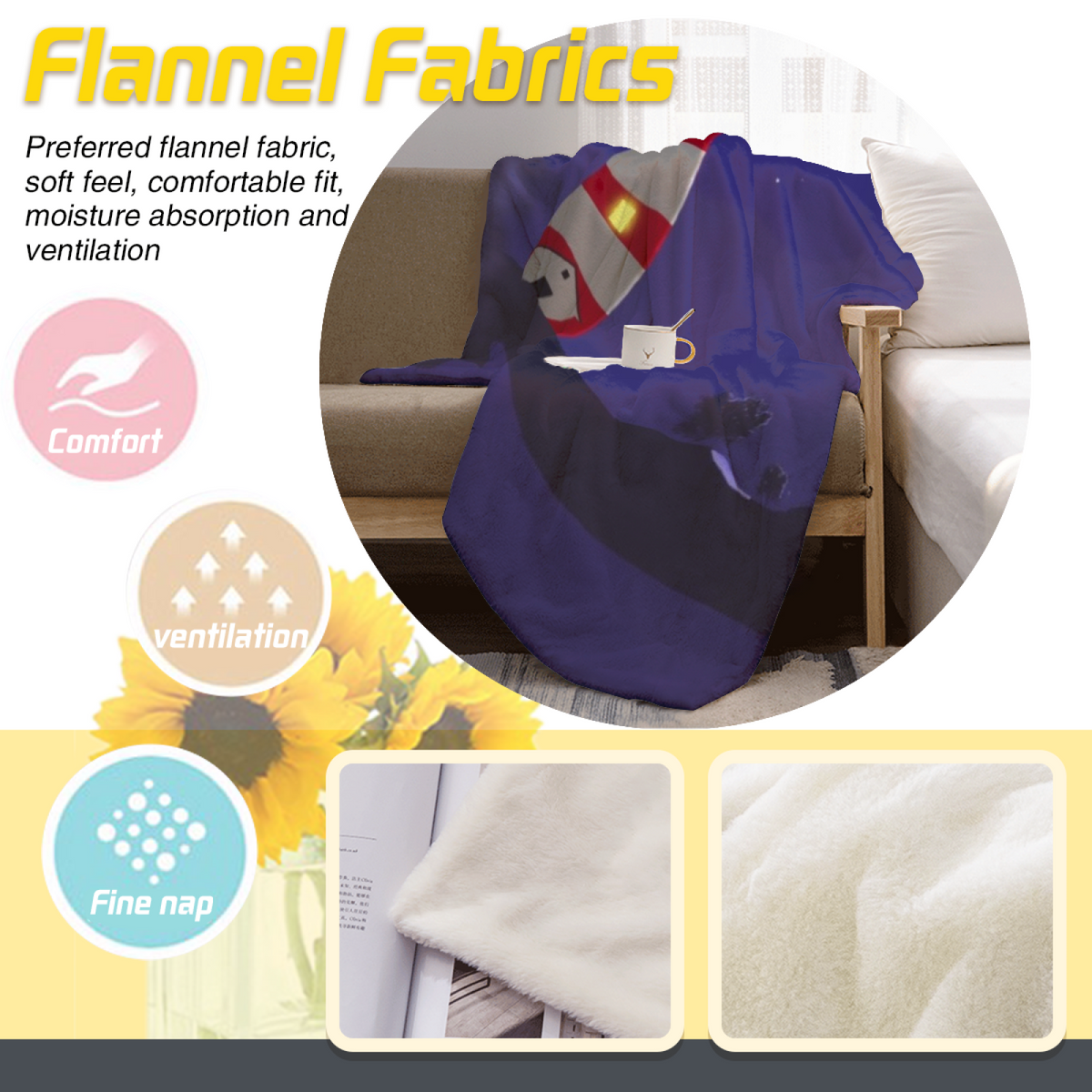 Aurora Nectar Home Accent Lightweight Flannel Throw ¨C Rich Multicolor