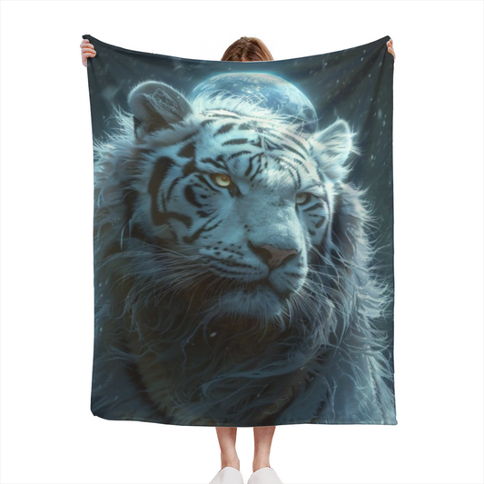 Pastel Multicolor Whimsical Decor Plush Flannel Throw ¨C Opaline Daydream Edition