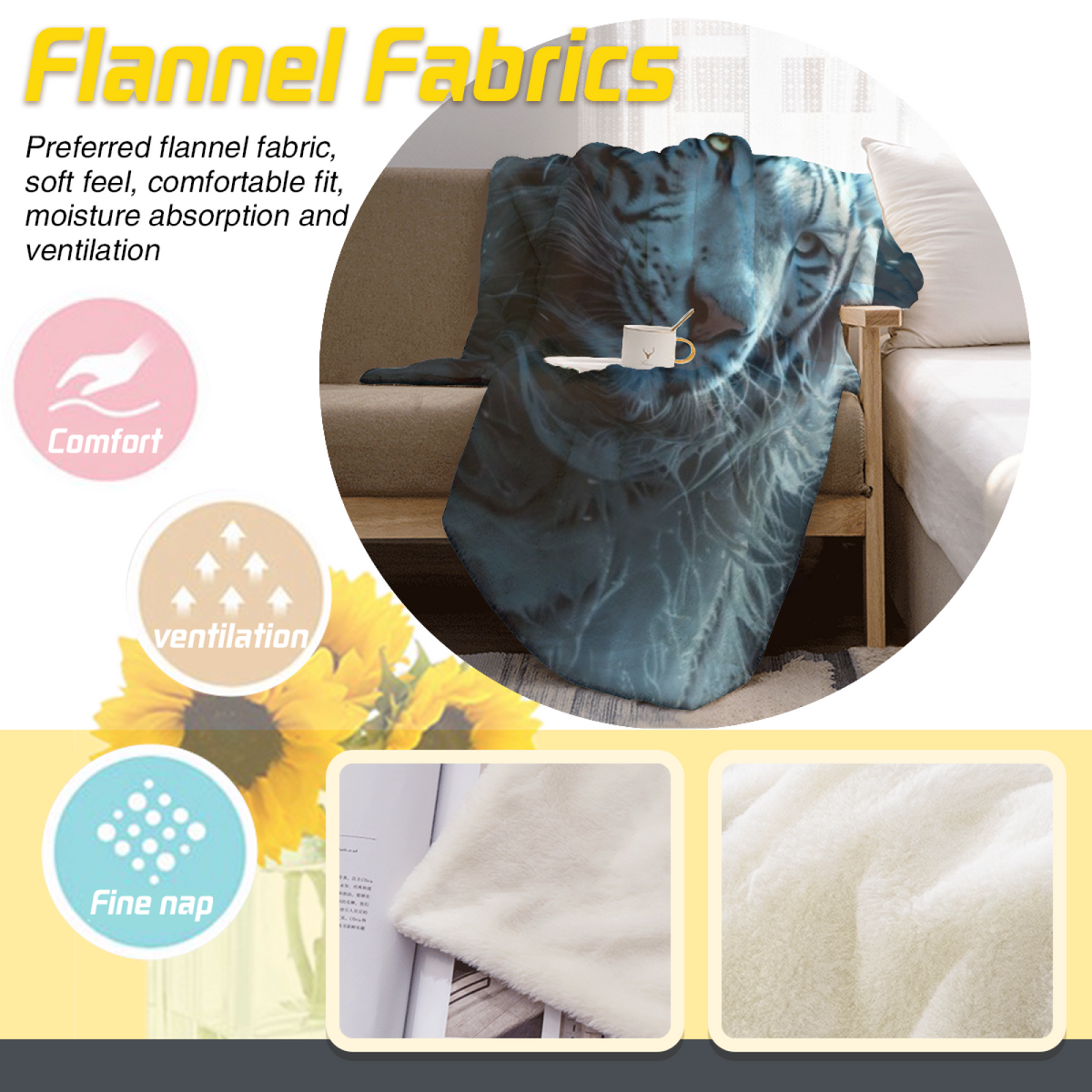 Pastel Multicolor Whimsical Decor Plush Flannel Throw ¨C Opaline Daydream Edition