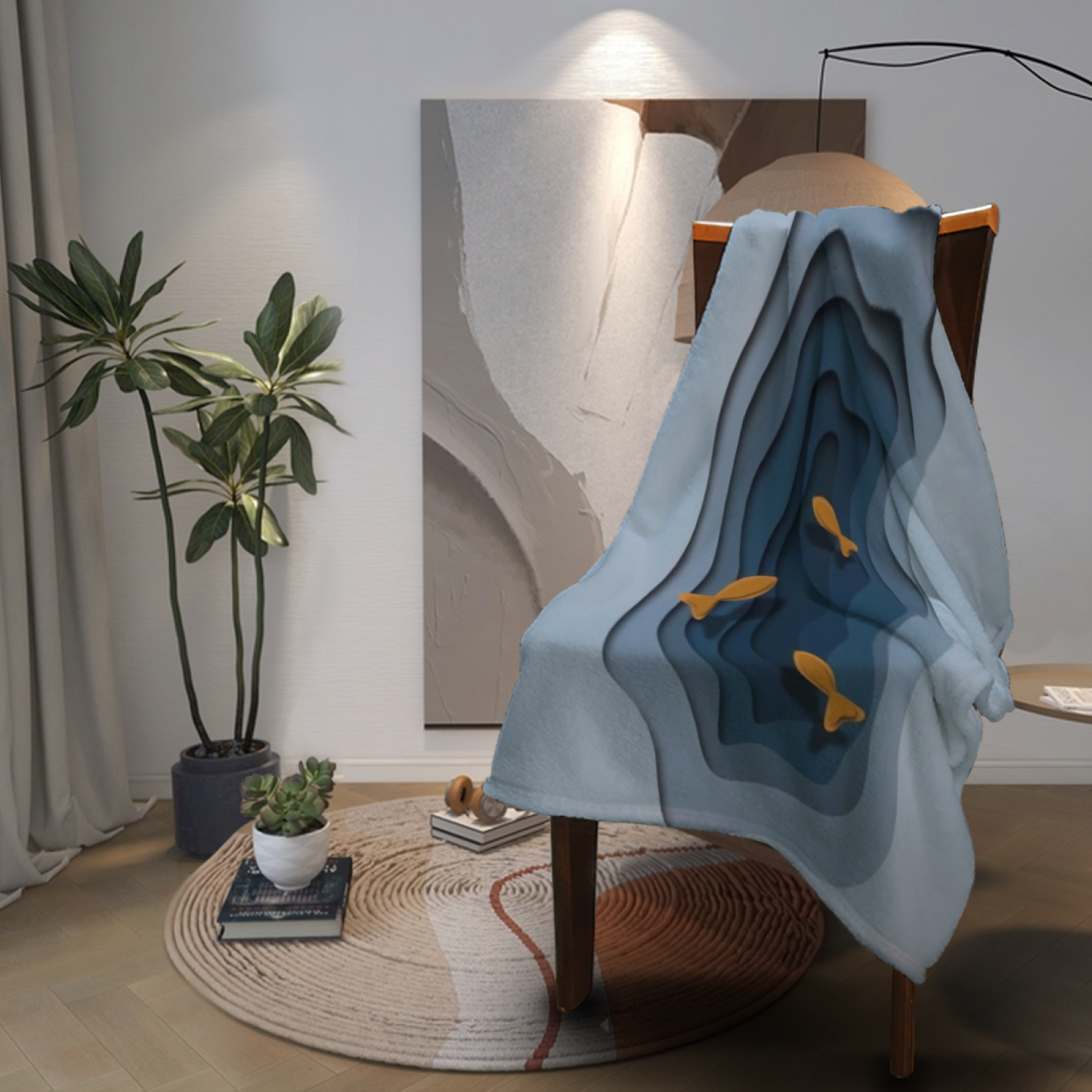 Contemporary Pattern Throw Blanket ¨C Colorful Modern Printed Cozy Blanket