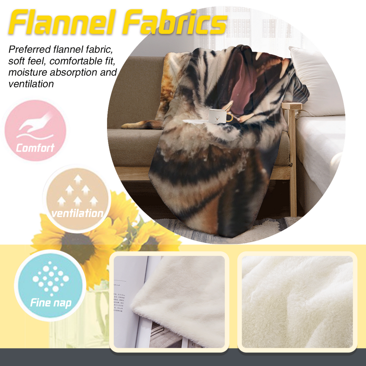 Aurora Lagoon Home Accent Soft Flannel Blanket ¨C Warm Coral