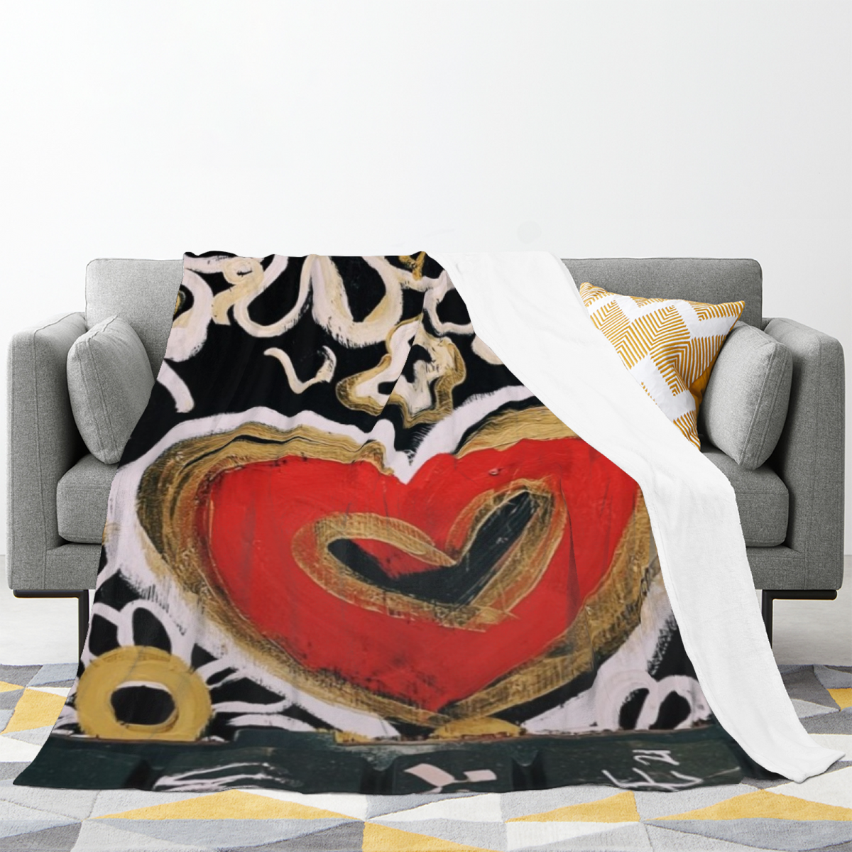 Desert Thicket Lightweight Flannel Throw in Rich Multicolor