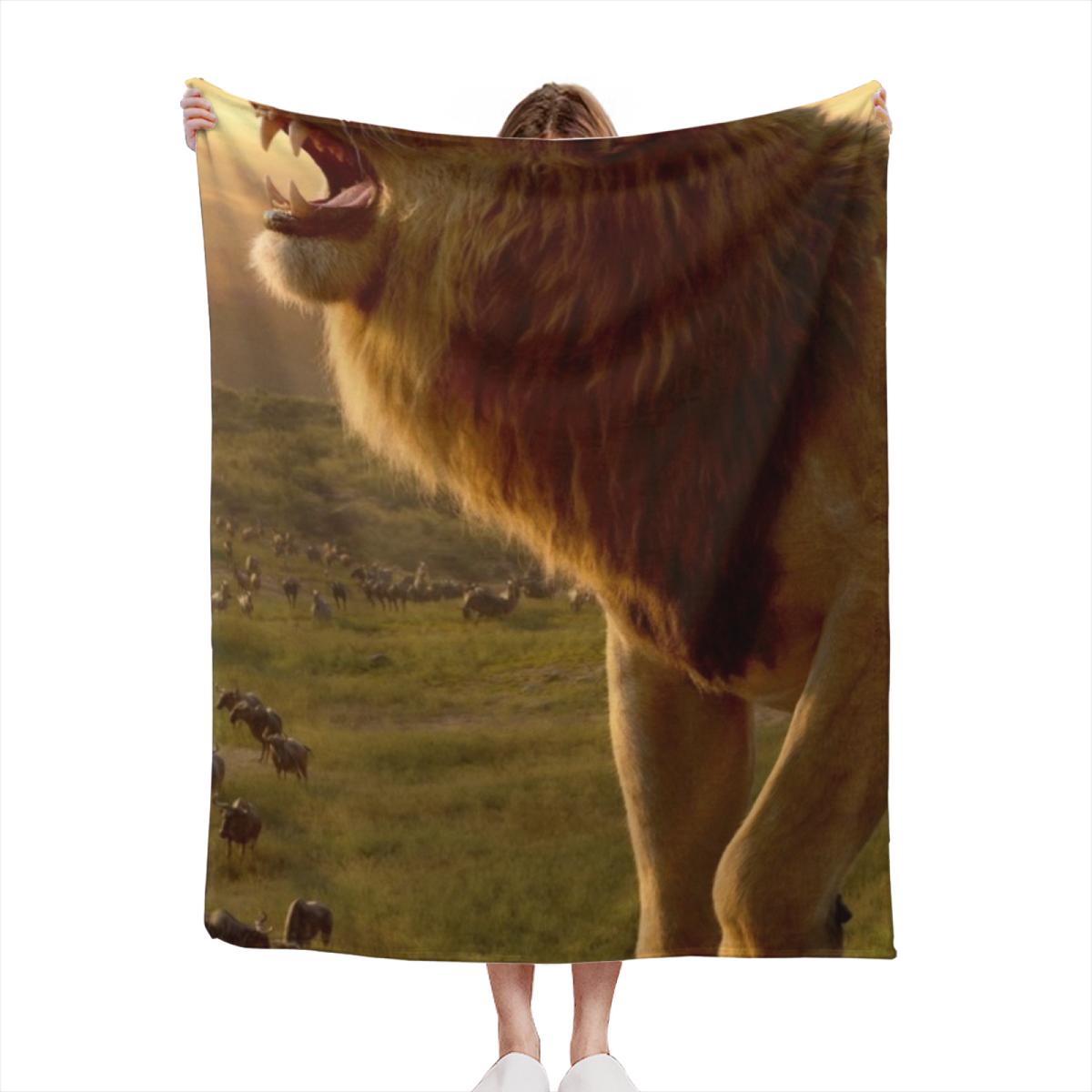Earthy Multicolor Solstice Echo Decorative Flannel Blanket