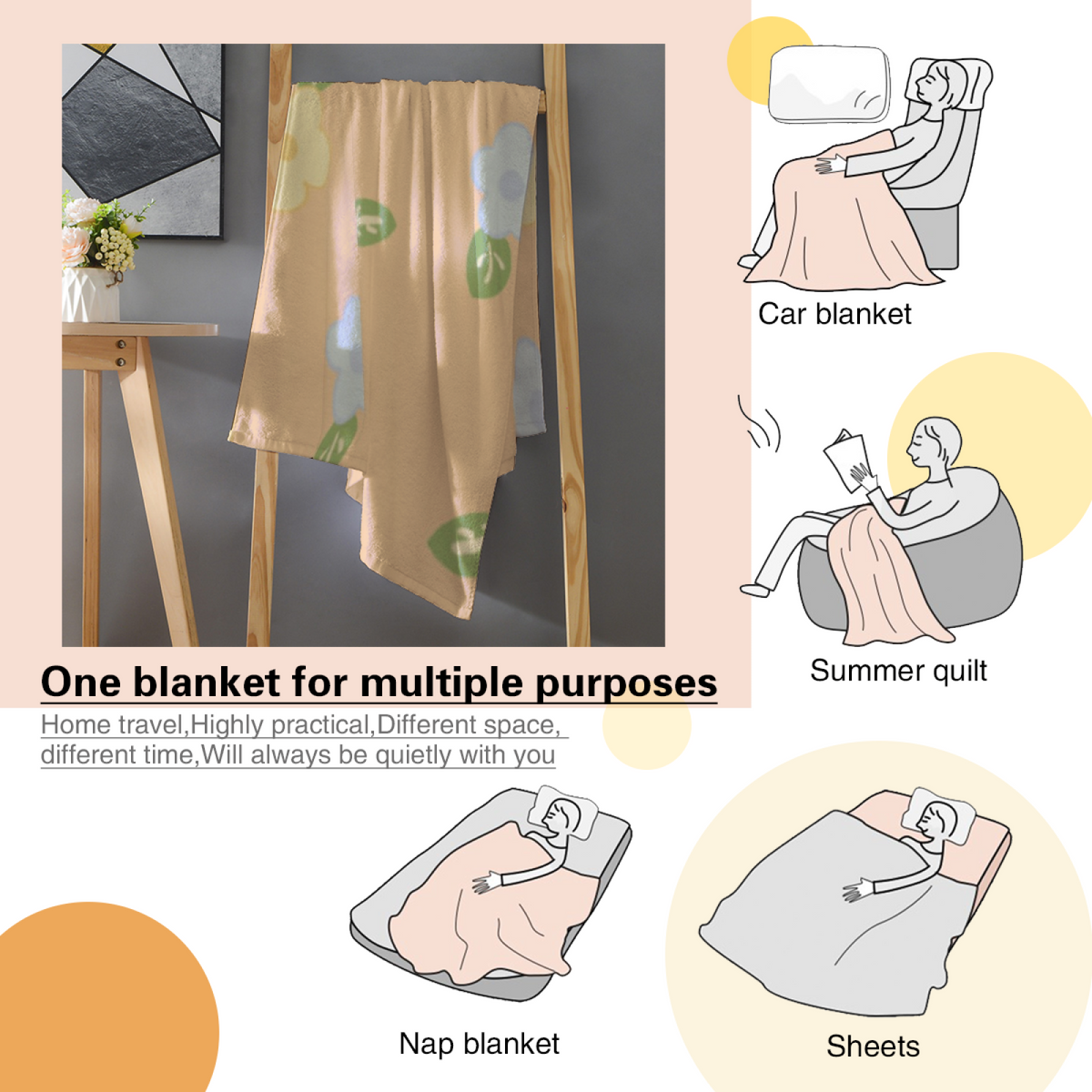 Pink Mischief Character All-Season Flannel Blanket