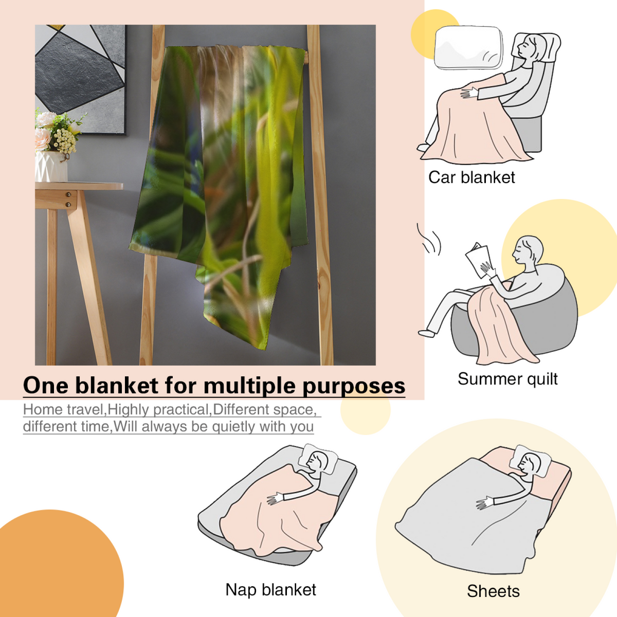Burnished & Lantern Playful Graphic Plush Flannel Throw