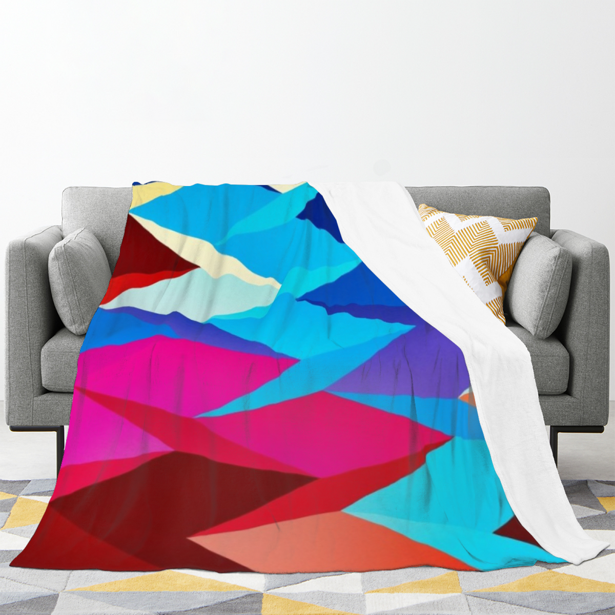 Flying Elephant Adventure Soft Flannel Blanket