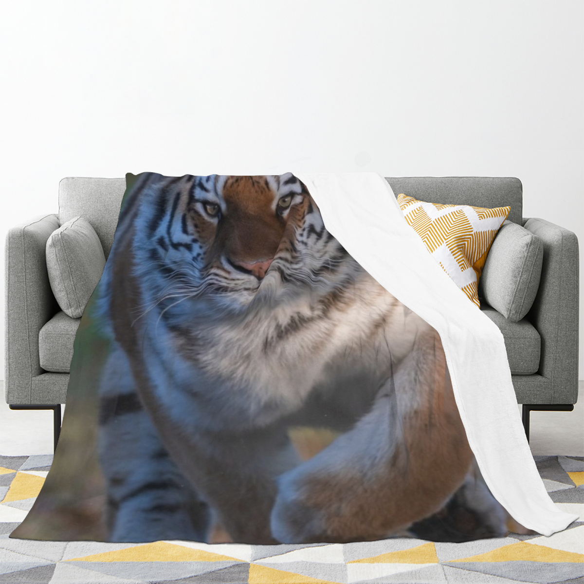 Velvet Glow Soft Neutral Dreamy Plush Flannel Throw