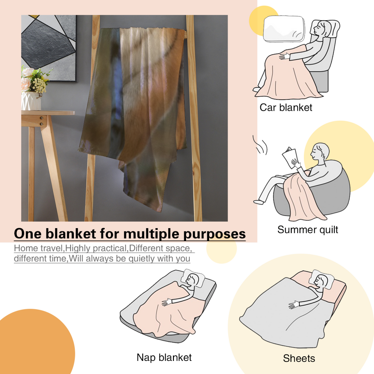 Velvet Glow Soft Neutral Dreamy Plush Flannel Throw