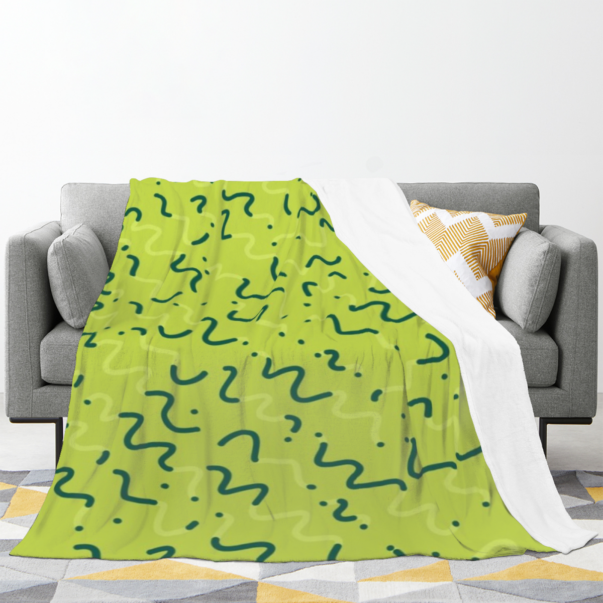 Eclectic Design Orchard Jubilee Rich Multicolor Cozy Flannel Bed Blanket