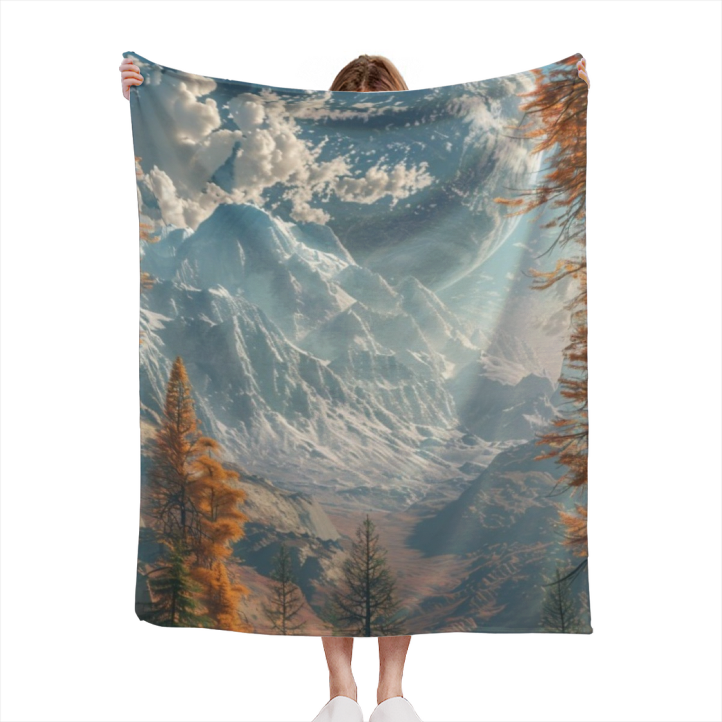 Colorful Abstract Art Throw Blanket ¨C Contemporary Printed Cozy Home Blanket