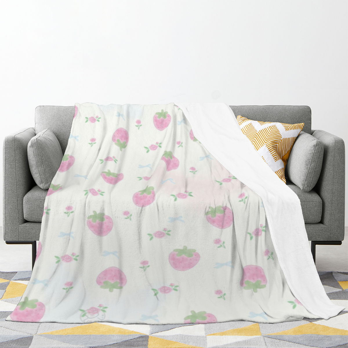 Soft Minimalist All-Season Flannel Blanket ¨C Enchanted Atlas Collection