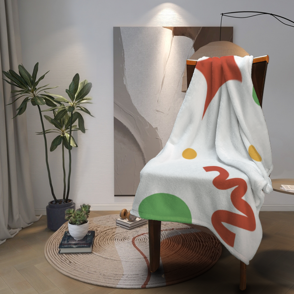 Gallery Color Block All-Season Flannel Blanket