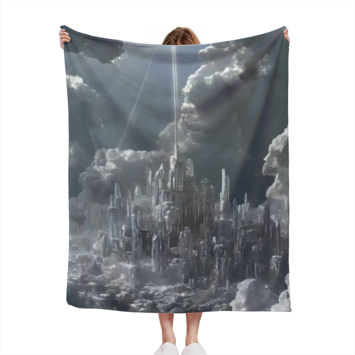 Burnished & Solstice Playful Graphic All-Season Flannel Blanket