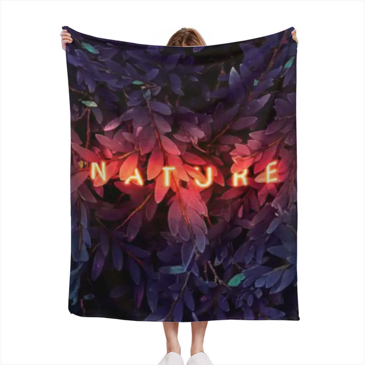 Earthy Neutral Lagoon Prism Soft Flannel Blanket ¨C Contemporary Pattern