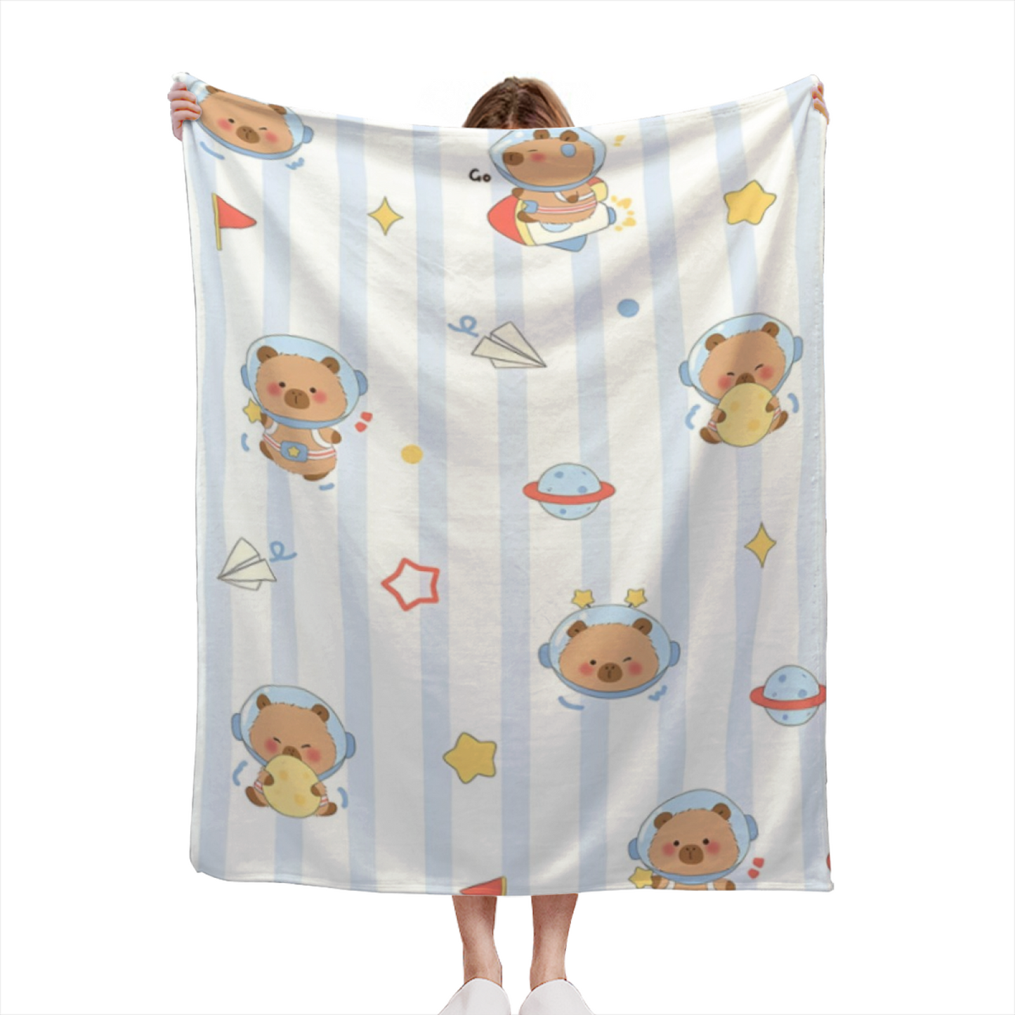Colorful Decorative Art Throw Blanket ¨C Modern Artistic Cozy Home Blanket