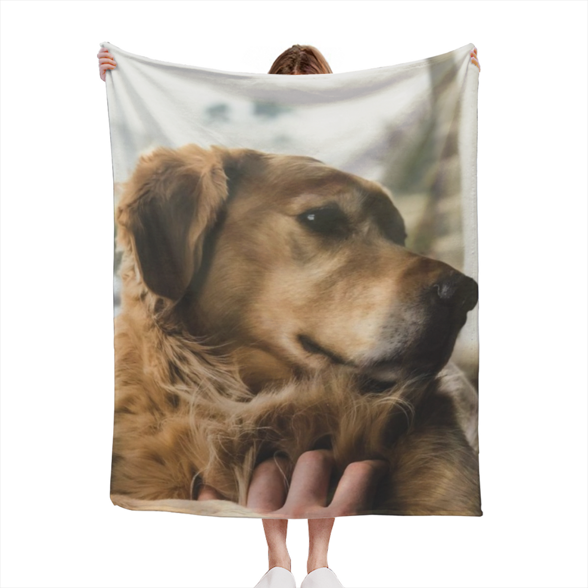 Zephyr Sketch Soft Neutral Art Soft Flannel Blanket