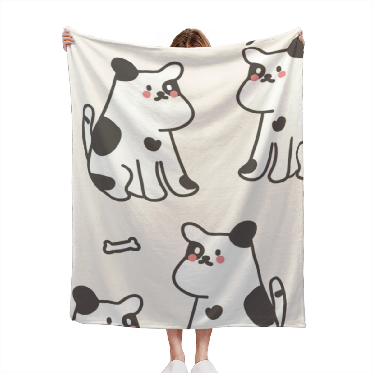 Solstice Charm Ivory Art Soft Flannel Blanket