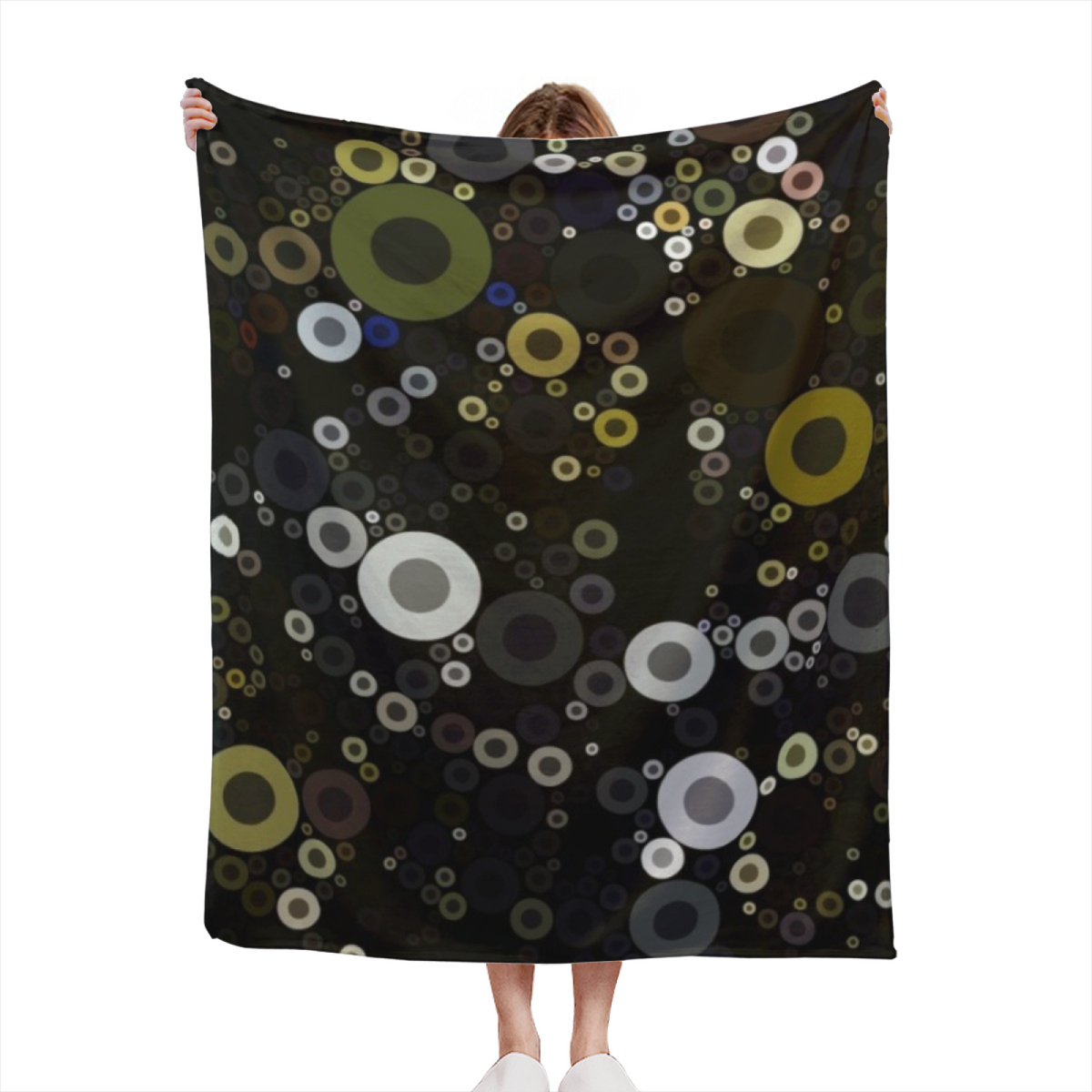 Willow Petal Soft Neutral Art Soft Flannel Blanket
