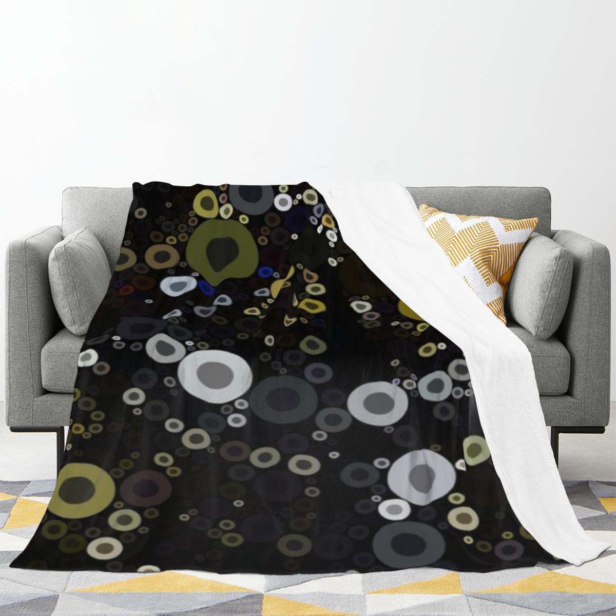 Willow Petal Soft Neutral Art Soft Flannel Blanket