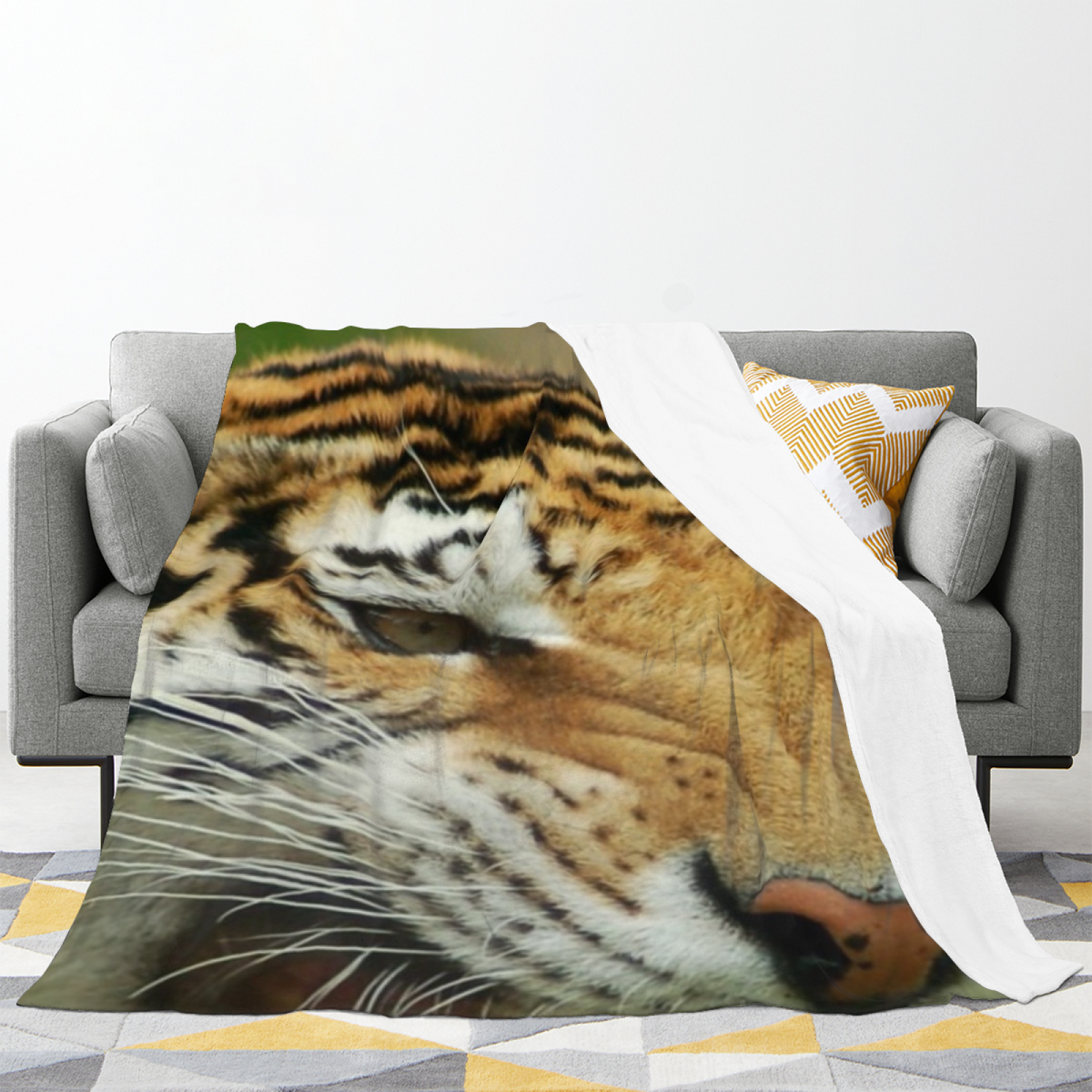 Twilight & Rhapsody Playful Graphic Plush Flannel Throw